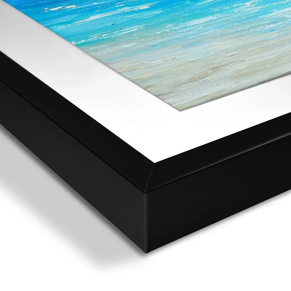 Waves Of Happiness Framed Art Print Waves Of Happiness Framed Art Print wall art product Jo Gough