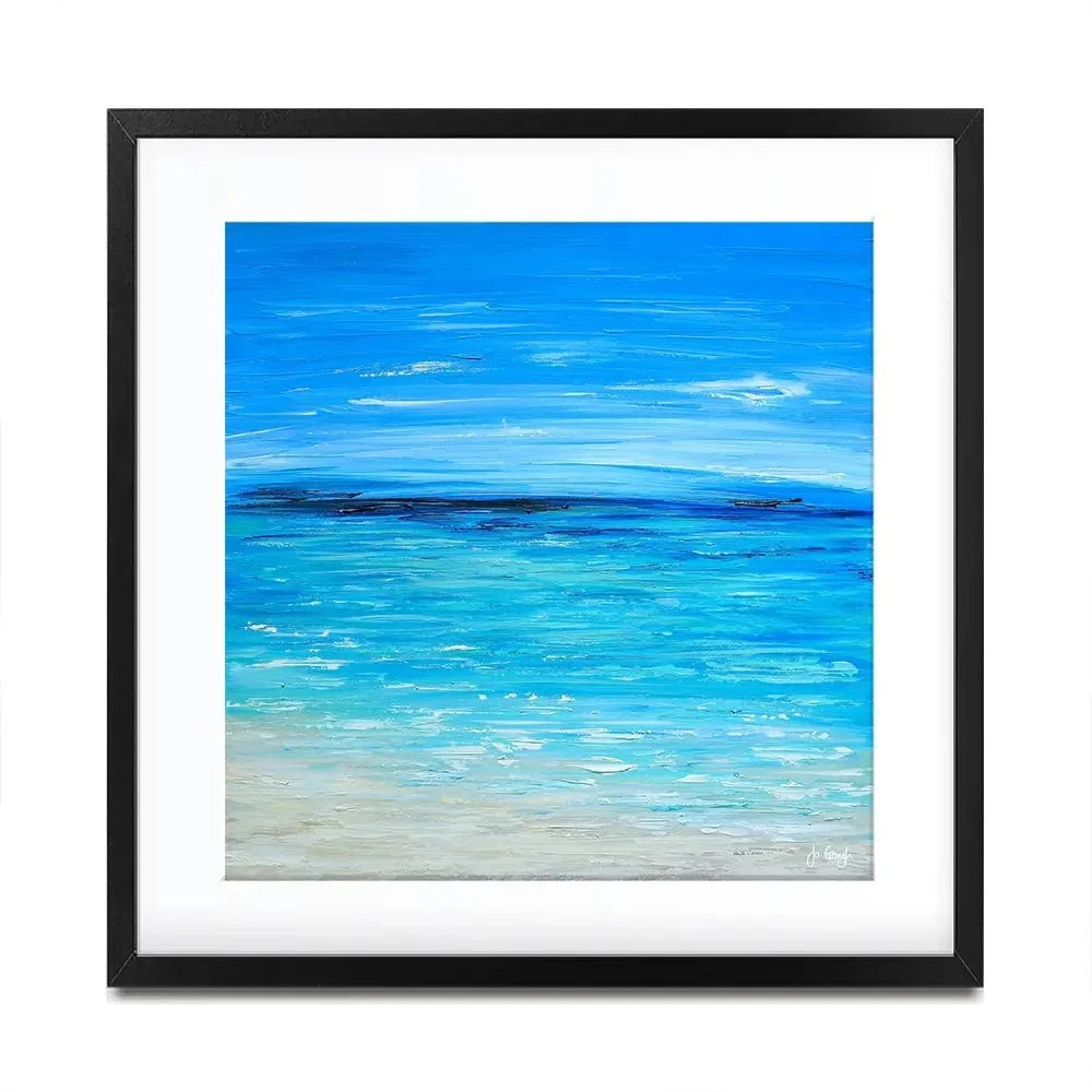 Waves Of Happiness Framed Art Print Waves Of Happiness Framed Art Print wall art product Jo Gough