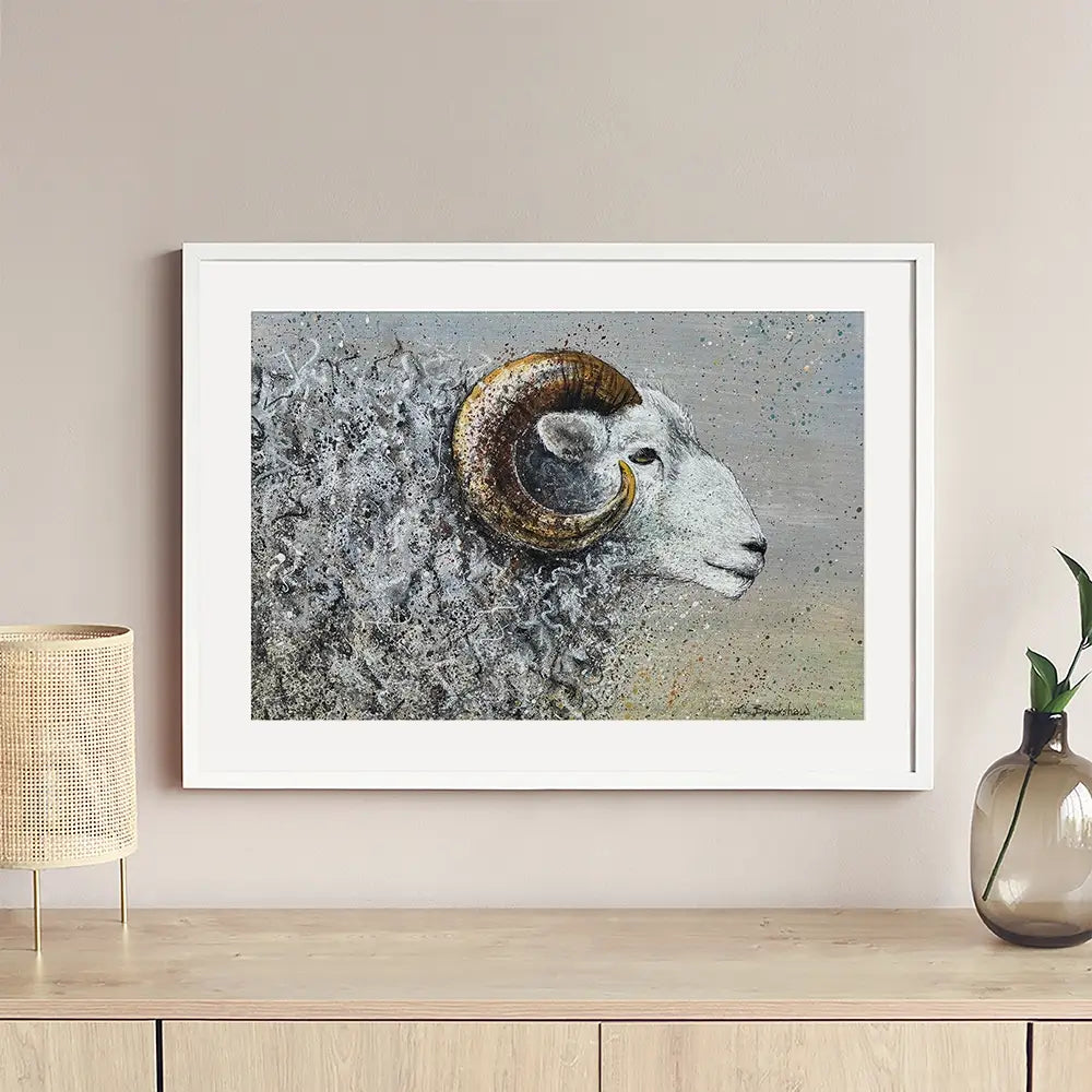 Welsh Mountain Sheep Framed Art Print Welsh Mountain Sheep Framed Art Print wall art product Jane Brookshaw