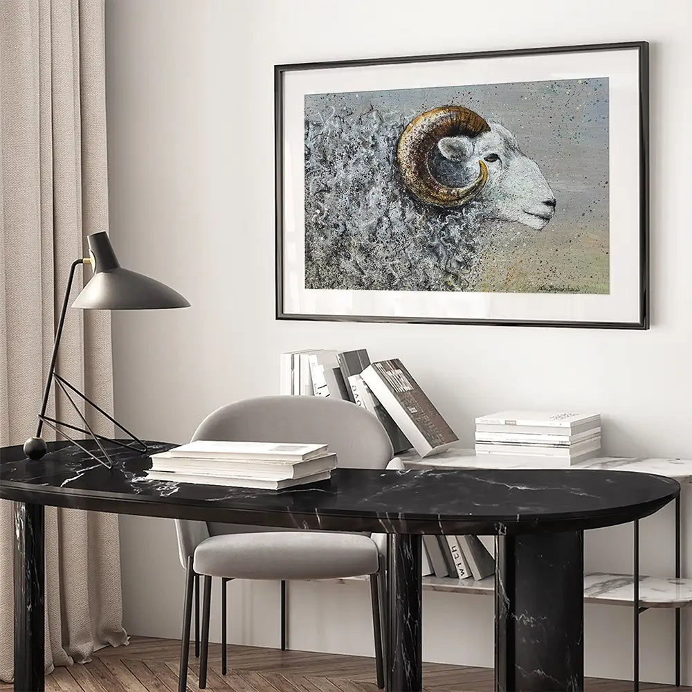 Welsh Mountain Sheep Framed Art Print Welsh Mountain Sheep Framed Art Print wall art product Jane Brookshaw