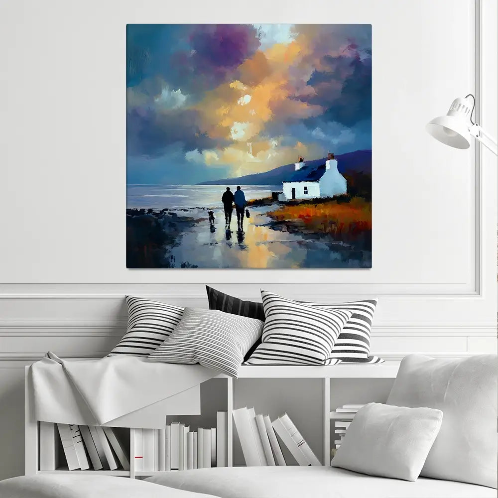 Westering Home Square Canvas Print Westering Home Square Canvas Print wall art product David Alexander Elder