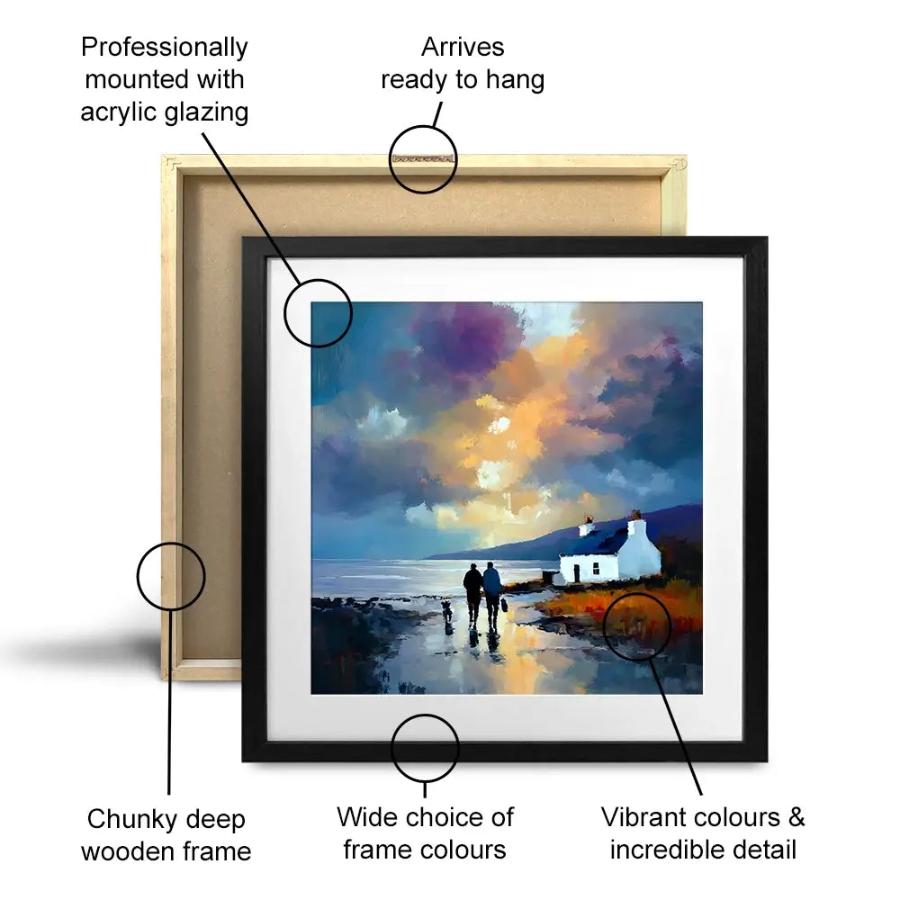 Westering Home Square Framed Art Print Westering Home Square Framed Art Print wall art product David Alexander Elder