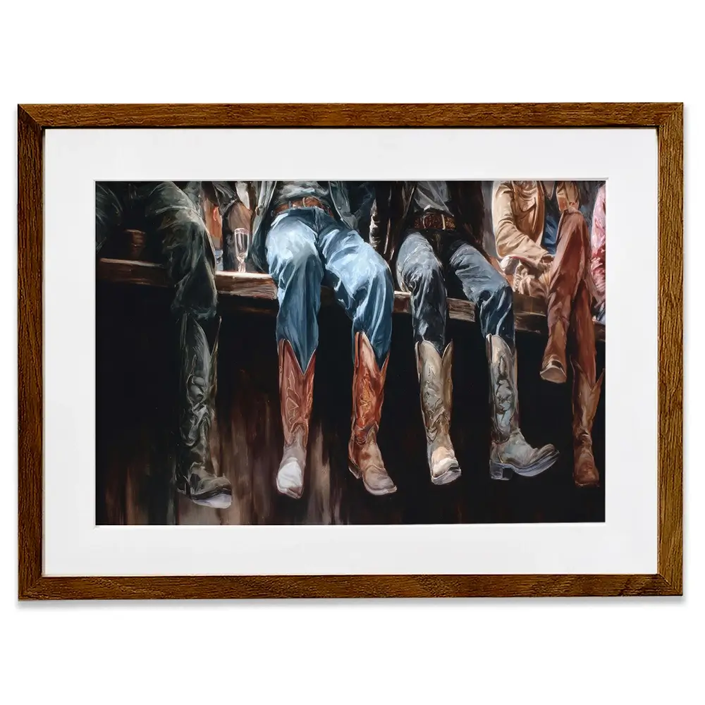 Western Style Framed Art Print Western Style Framed Art Print wall art product Petals Prints Design - Independent