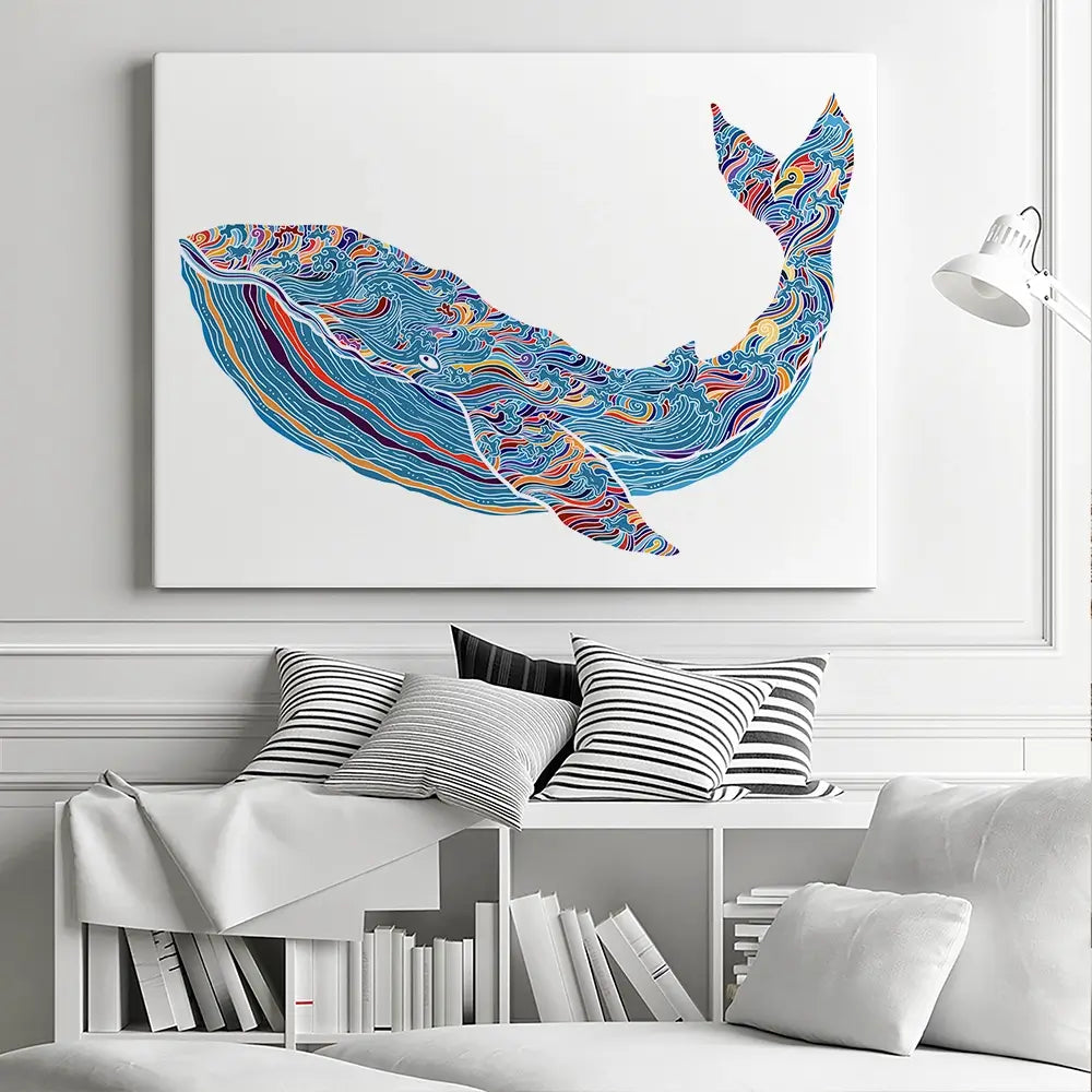 Whale Canvas Print Whale Canvas Print wall art product Tierre3012 / Shutterstock