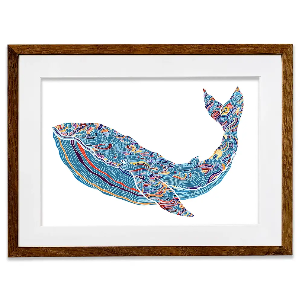 Whale Framed Art Print Whale Framed Art Print wall art product Tierre3012 / Shutterstock