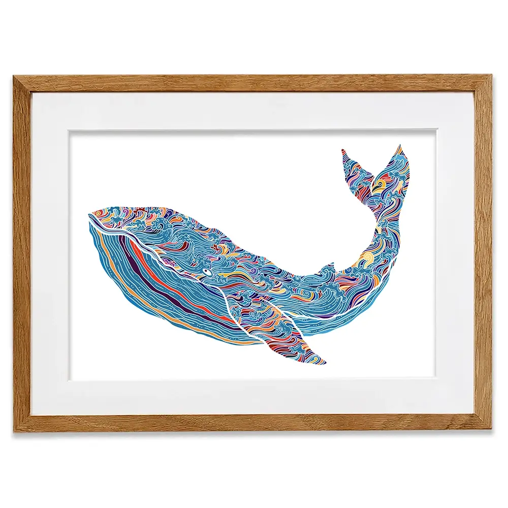 Whale Framed Art Print Whale Framed Art Print wall art product Tierre3012 / Shutterstock
