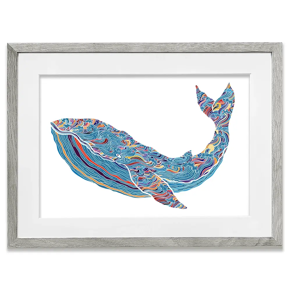 Whale Framed Art Print Whale Framed Art Print wall art product Tierre3012 / Shutterstock