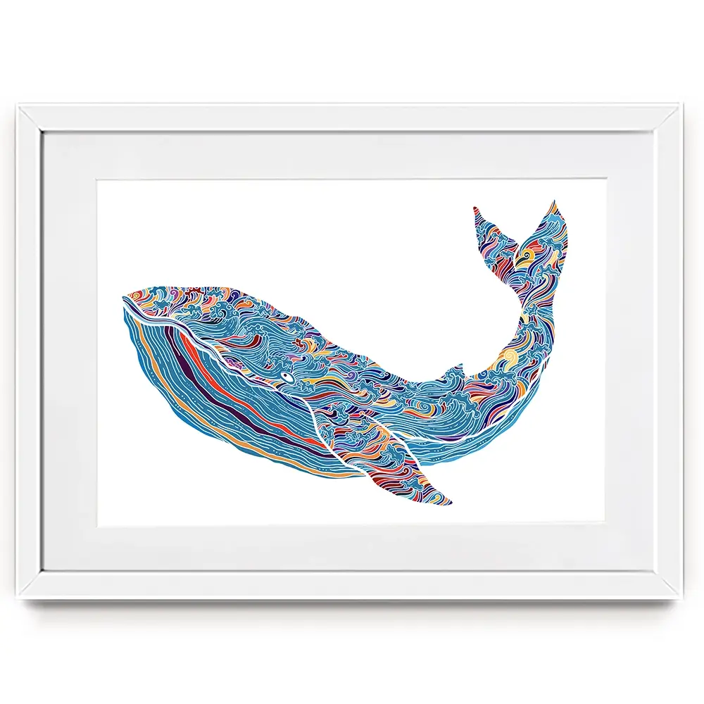 Whale Framed Art Print Whale Framed Art Print wall art product Tierre3012 / Shutterstock