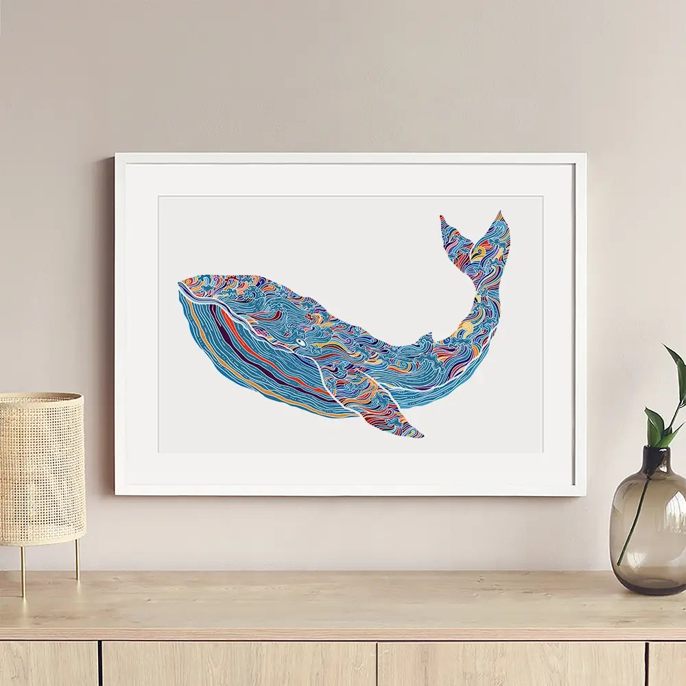 Whale Framed Art Print Whale Framed Art Print wall art product Tierre3012 / Shutterstock