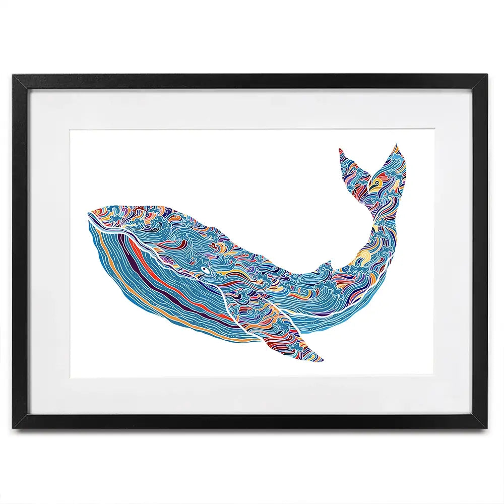 Whale Framed Art Print Whale Framed Art Print wall art product Tierre3012 / Shutterstock