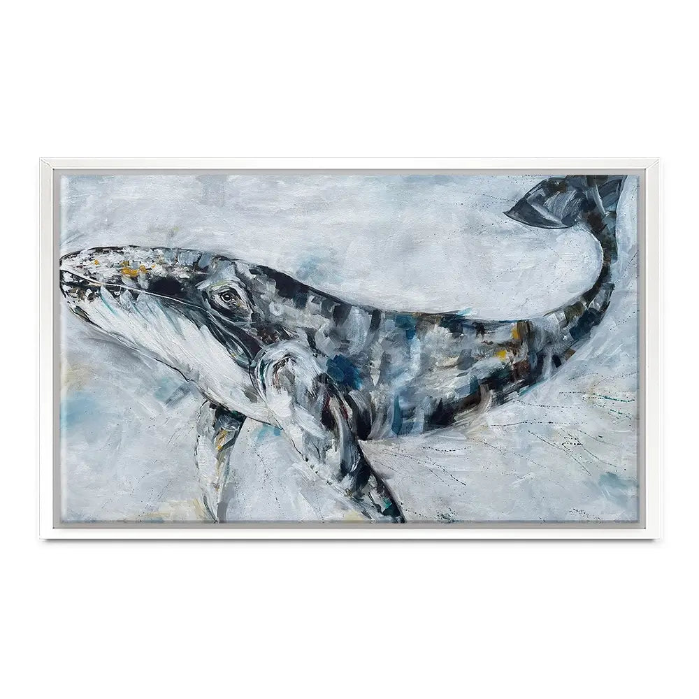 Whale Love Canvas Print Whale Love Canvas Print wall art product Nicola Jane Rowles