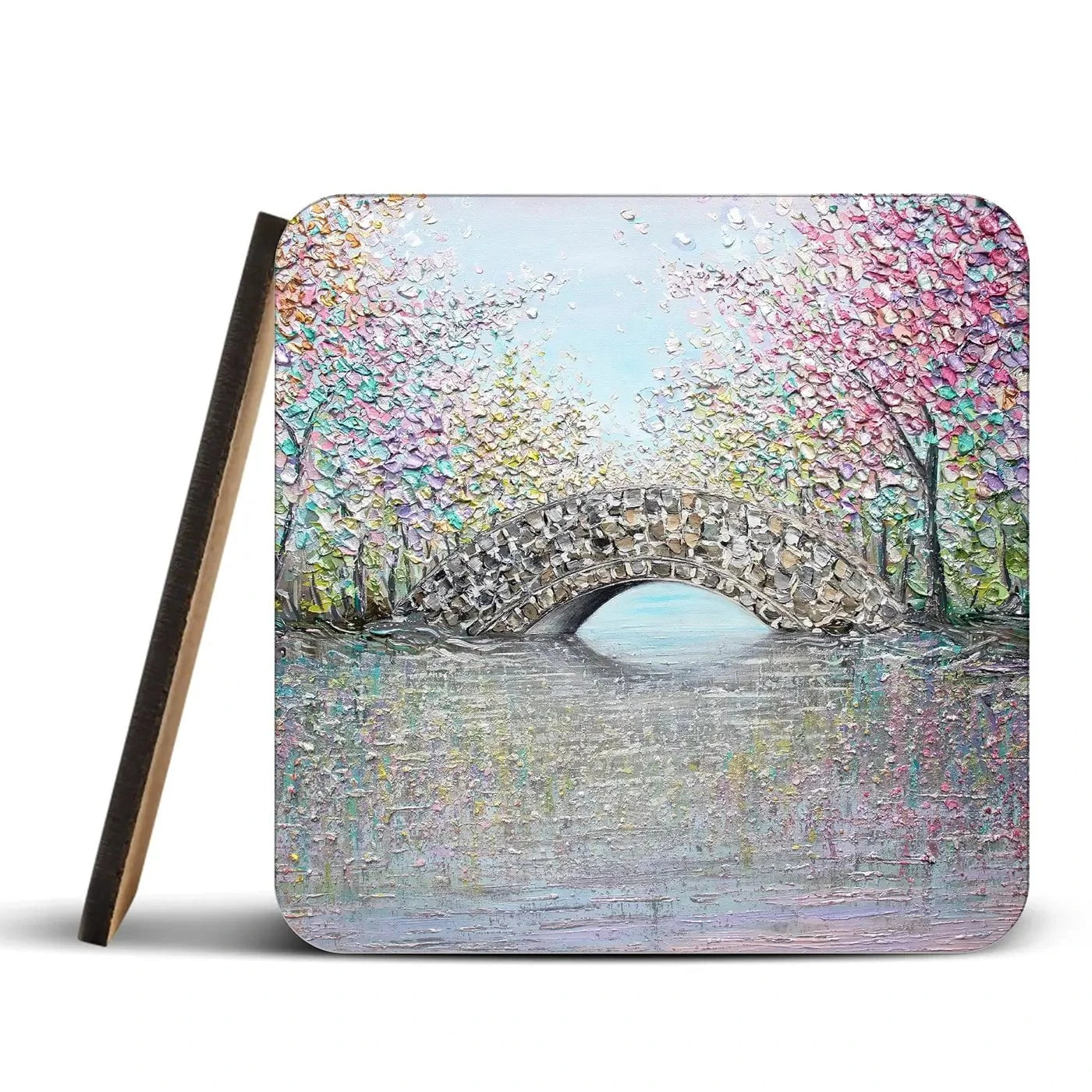 What A Wonderful World Coaster Set Rainbow Soul Tree Coaster Set | Rainbow Soul Tree Art Coasters wall art product Nada Khatib