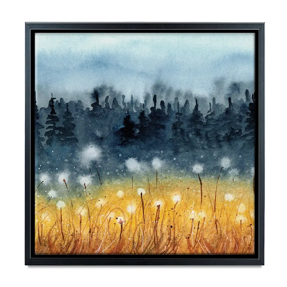 Wheat Field Square Canvas Print Wheat Field Square Canvas Print wall art product Tarasova Mariya / Shutterstock