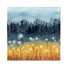 Wheat Field Square Canvas Print Wheat Field Square Canvas Print wall art product Tarasova Mariya / Shutterstock