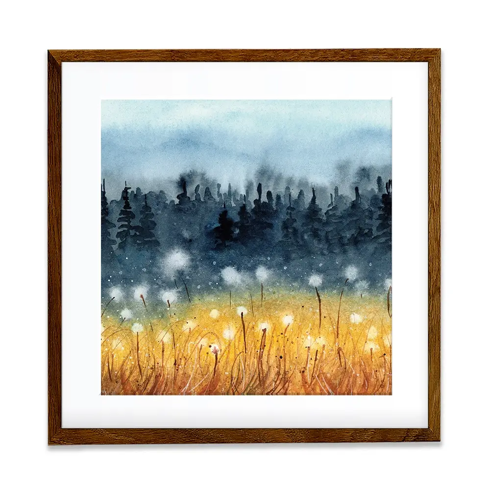 Wheat Field Square Framed Art Print Wheat Field Square Framed Art Print wall art product Tarasova Mariya / Shutterstock