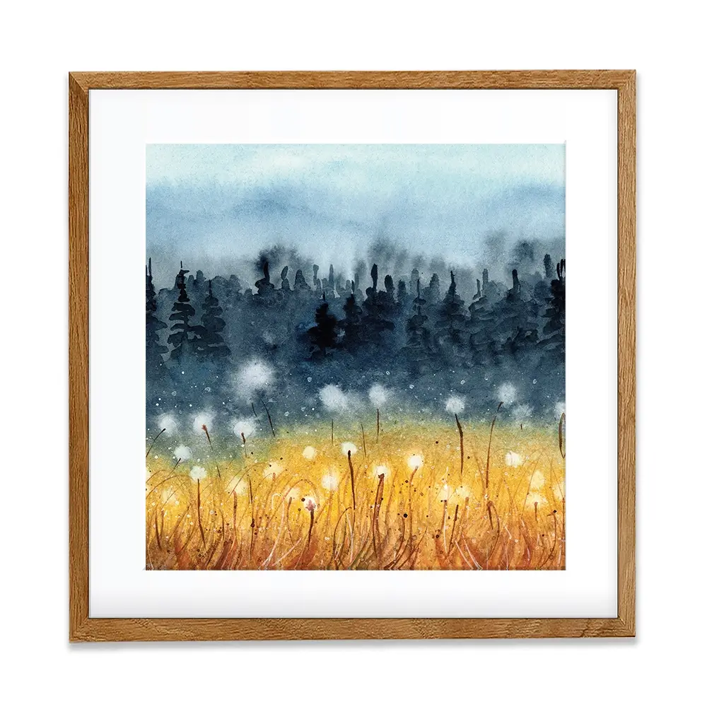 Wheat Field Square Framed Art Print Wheat Field Square Framed Art Print wall art product Tarasova Mariya / Shutterstock