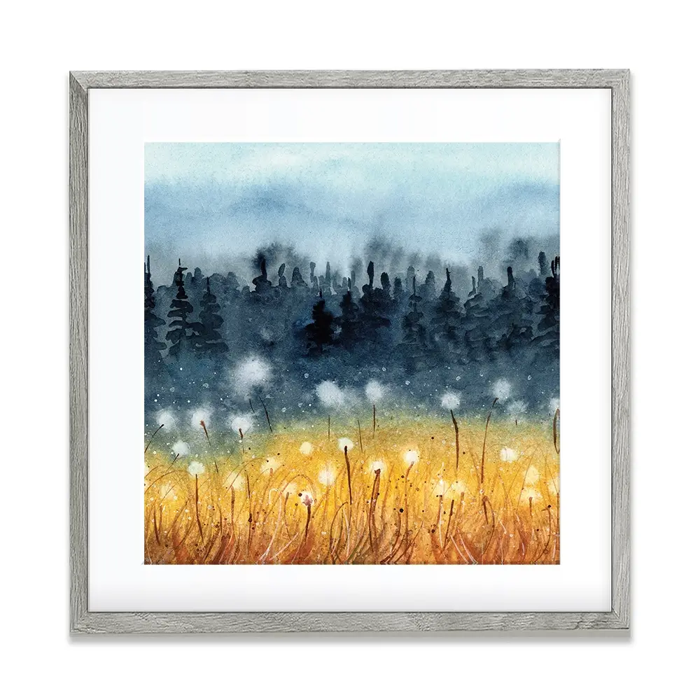 Wheat Field Square Framed Art Print Wheat Field Square Framed Art Print wall art product Tarasova Mariya / Shutterstock
