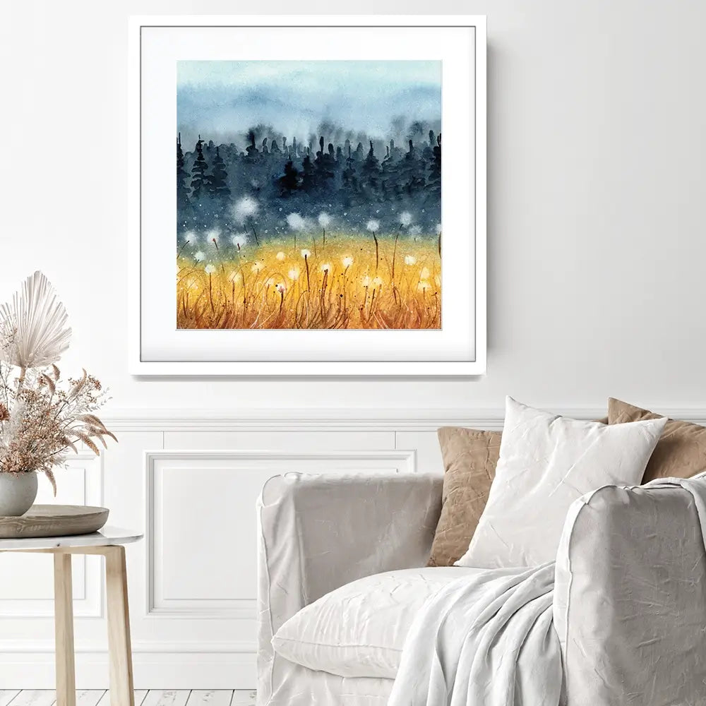 Wheat Field Square Framed Art Print Wheat Field Square Framed Art Print wall art product Tarasova Mariya / Shutterstock