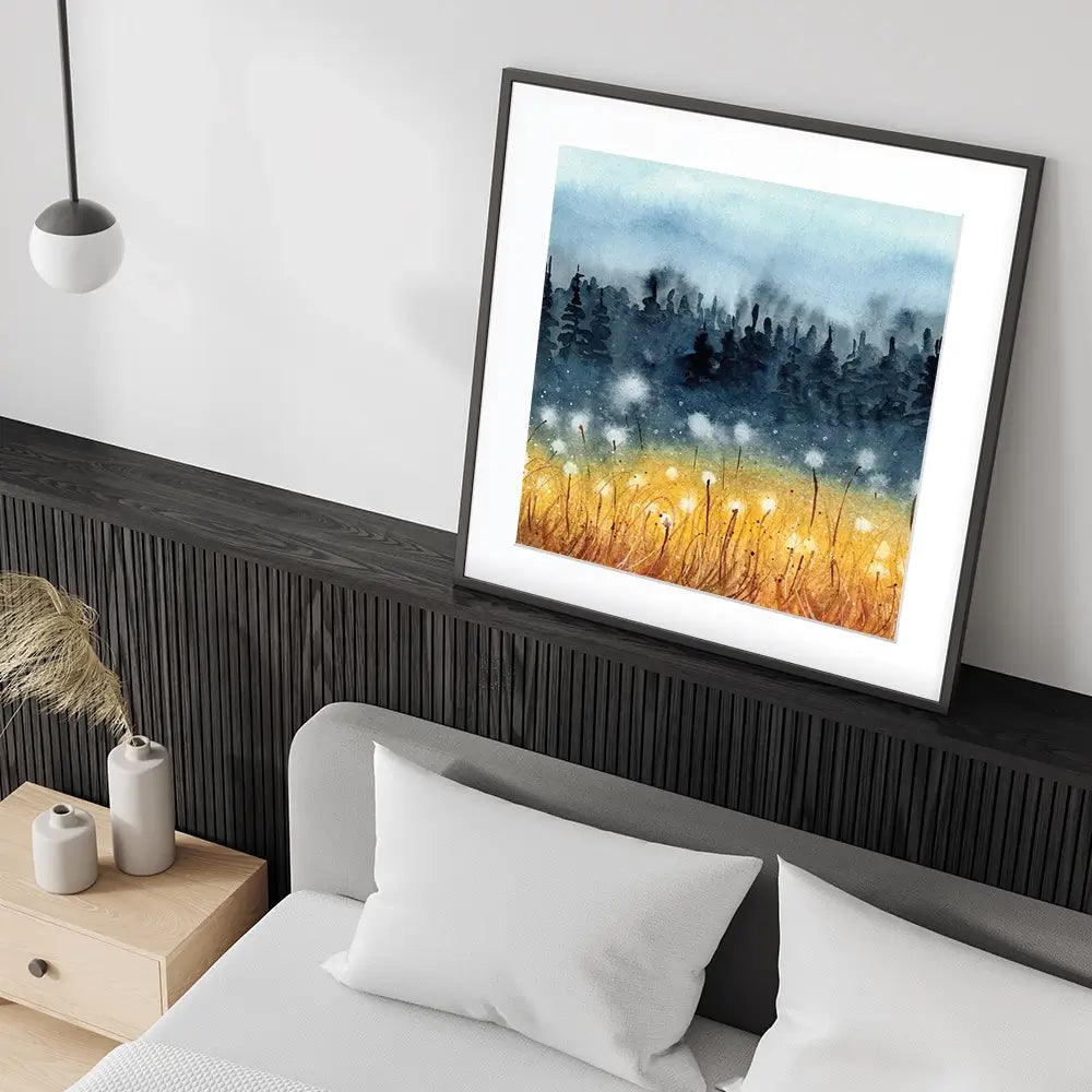 Wheat Field Square Framed Art Print Wheat Field Square Framed Art Print wall art product Tarasova Mariya / Shutterstock