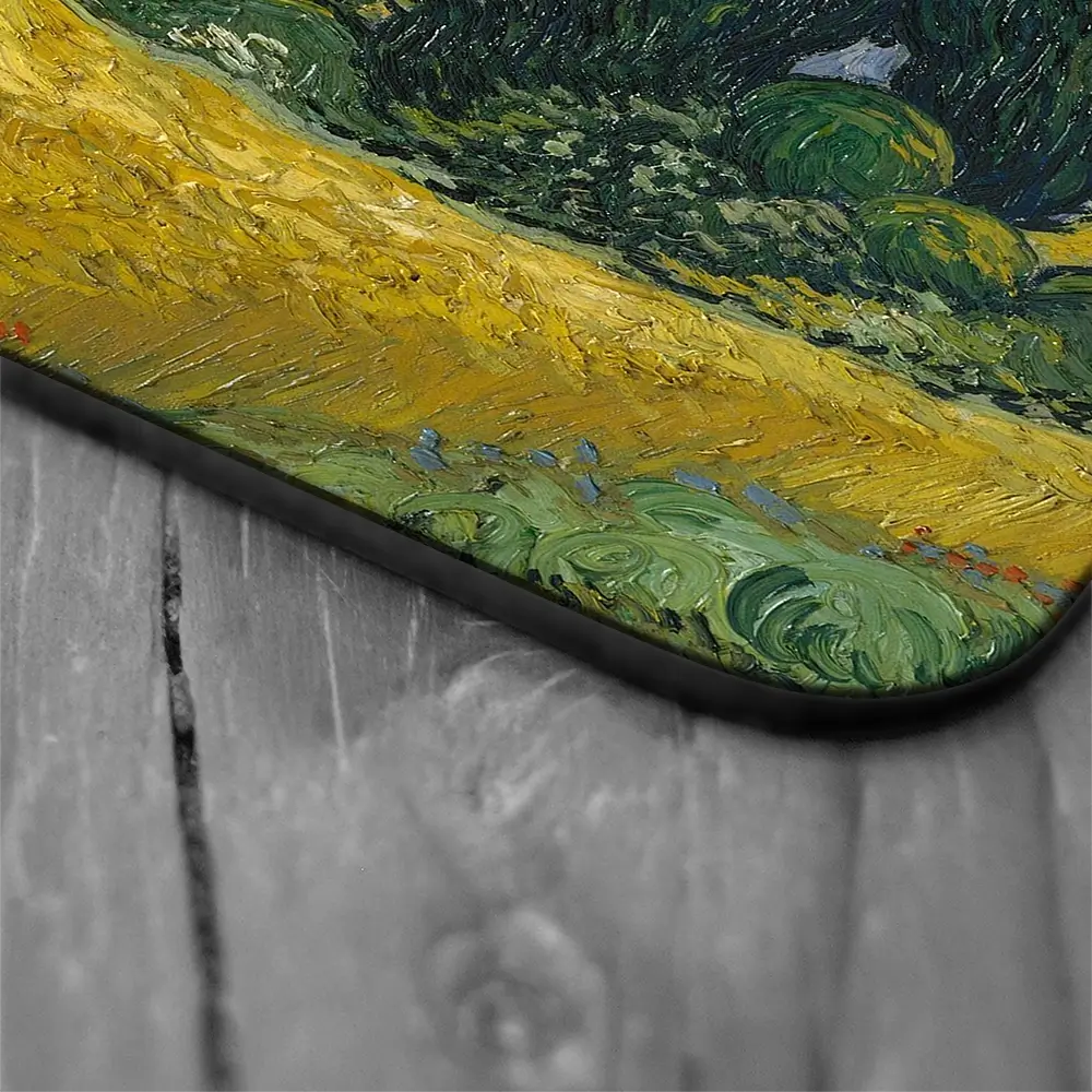 Wheat Field With Cypresses Coaster Set Wheat Field With Cypresses Coaster Set wall art product Vincent Van Gogh