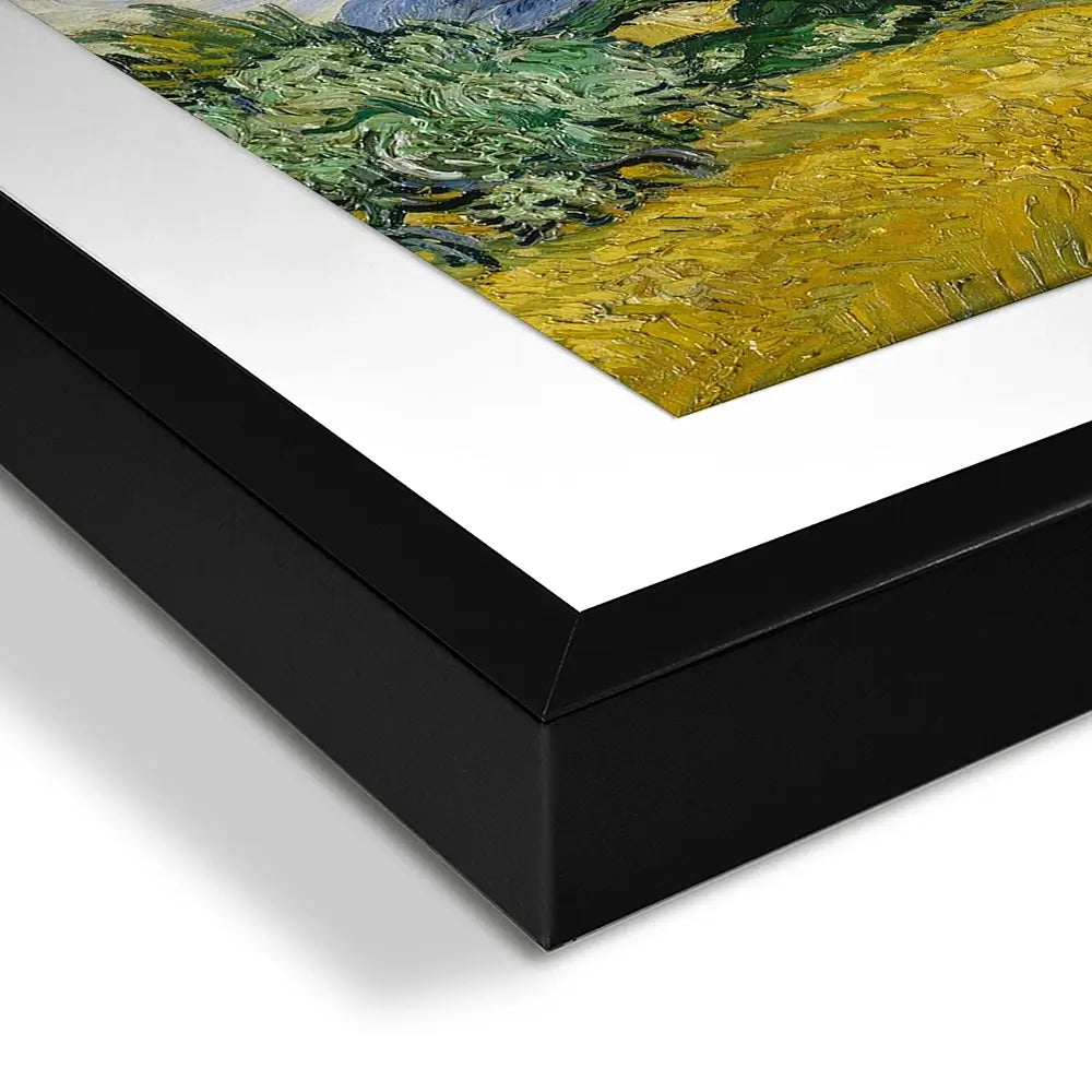 Wheat Field With Cypresses Square Framed Art Print Wheat Field With Cypresses Square Framed Art Print wall art product Vincent Van Gogh
