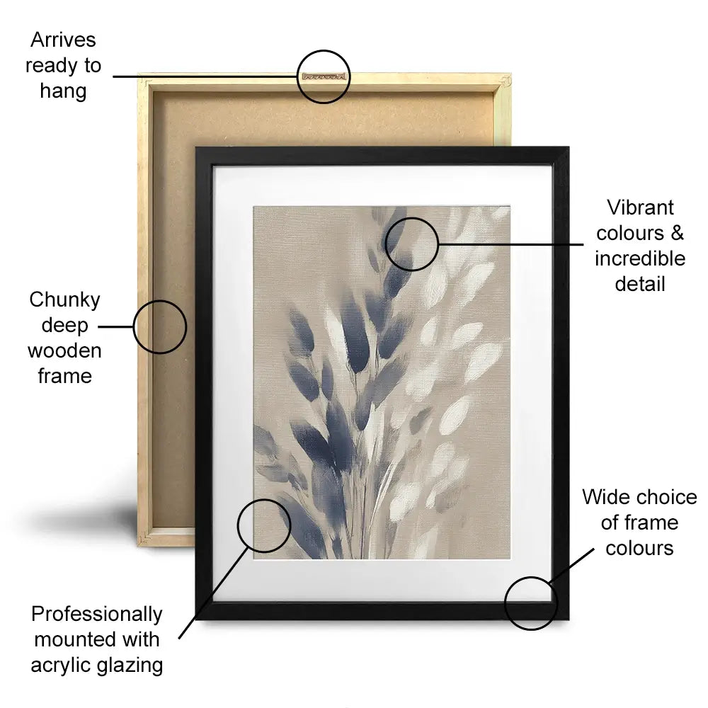 Wheat Sheaf Hush Framed Art Print Wheat Sheaf Hush Framed Art Print wall art product Chromatic Storm Studio