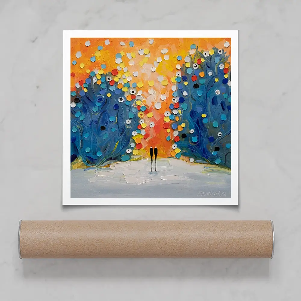 Where The Sun Touched Love Square Art Print Where The Sun Touched Love Square Art Print wall art product Ekaterina Ermilkina