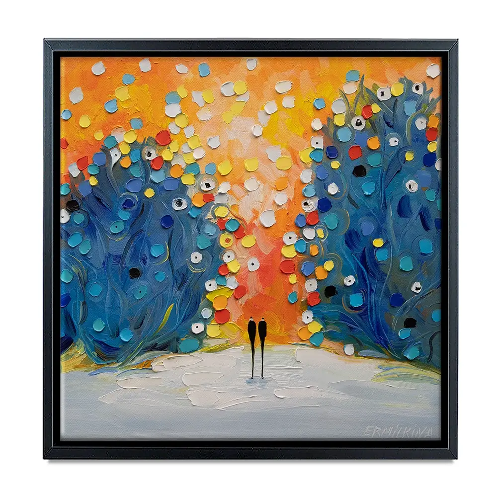 Where The Sun Touched Love Square Canvas Print Where The Sun Touched Love Square Canvas Print wall art product Ekaterina Ermilkina