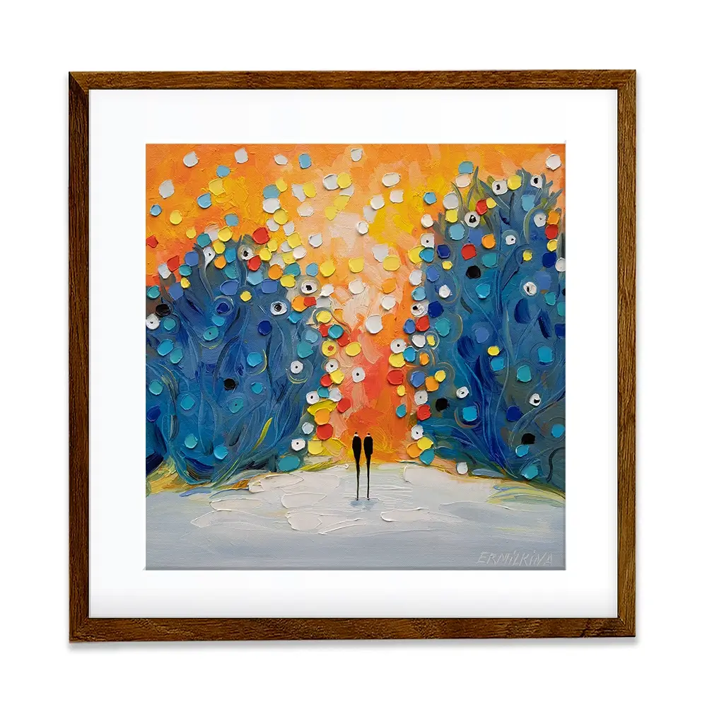 Where The Sun Touched Love Square Framed Art Print Where The Sun Touched Love Square Framed Art Print wall art product Ekaterina Ermilkina