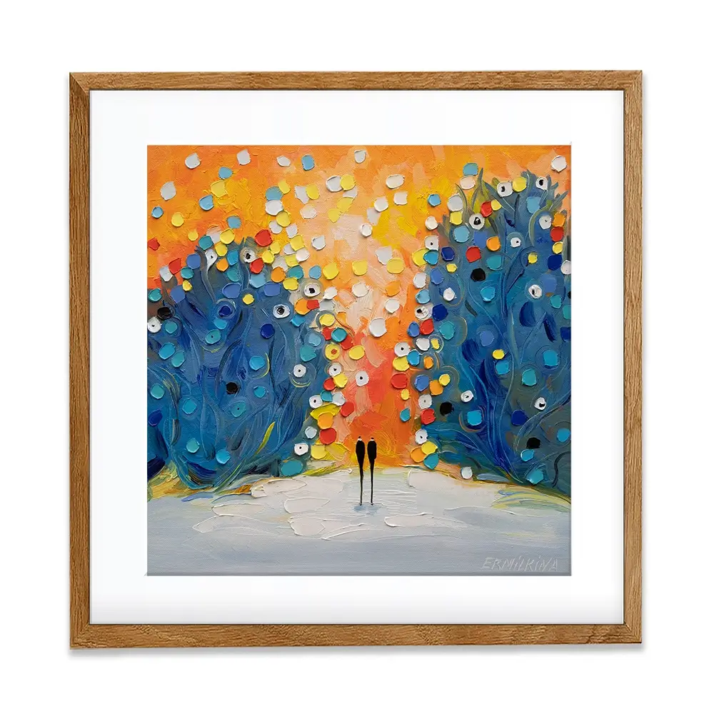 Where The Sun Touched Love Square Framed Art Print Where The Sun Touched Love Square Framed Art Print wall art product Ekaterina Ermilkina