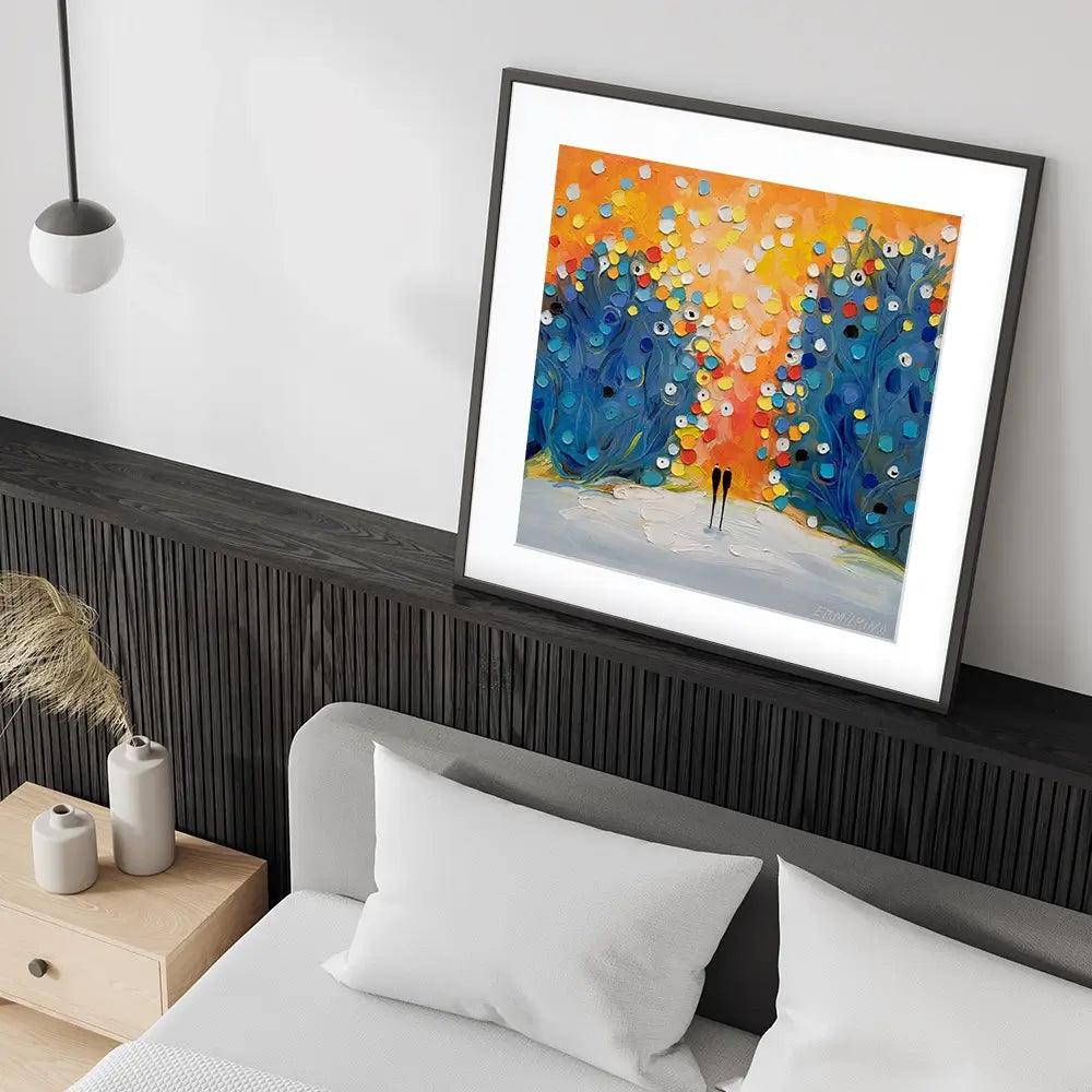 Where The Sun Touched Love Square Framed Art Print Where The Sun Touched Love Square Framed Art Print wall art product Ekaterina Ermilkina