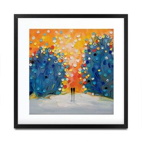 Where The Sun Touched Love Square Framed Art Print Where The Sun Touched Love Square Framed Art Print wall art product Ekaterina Ermilkina