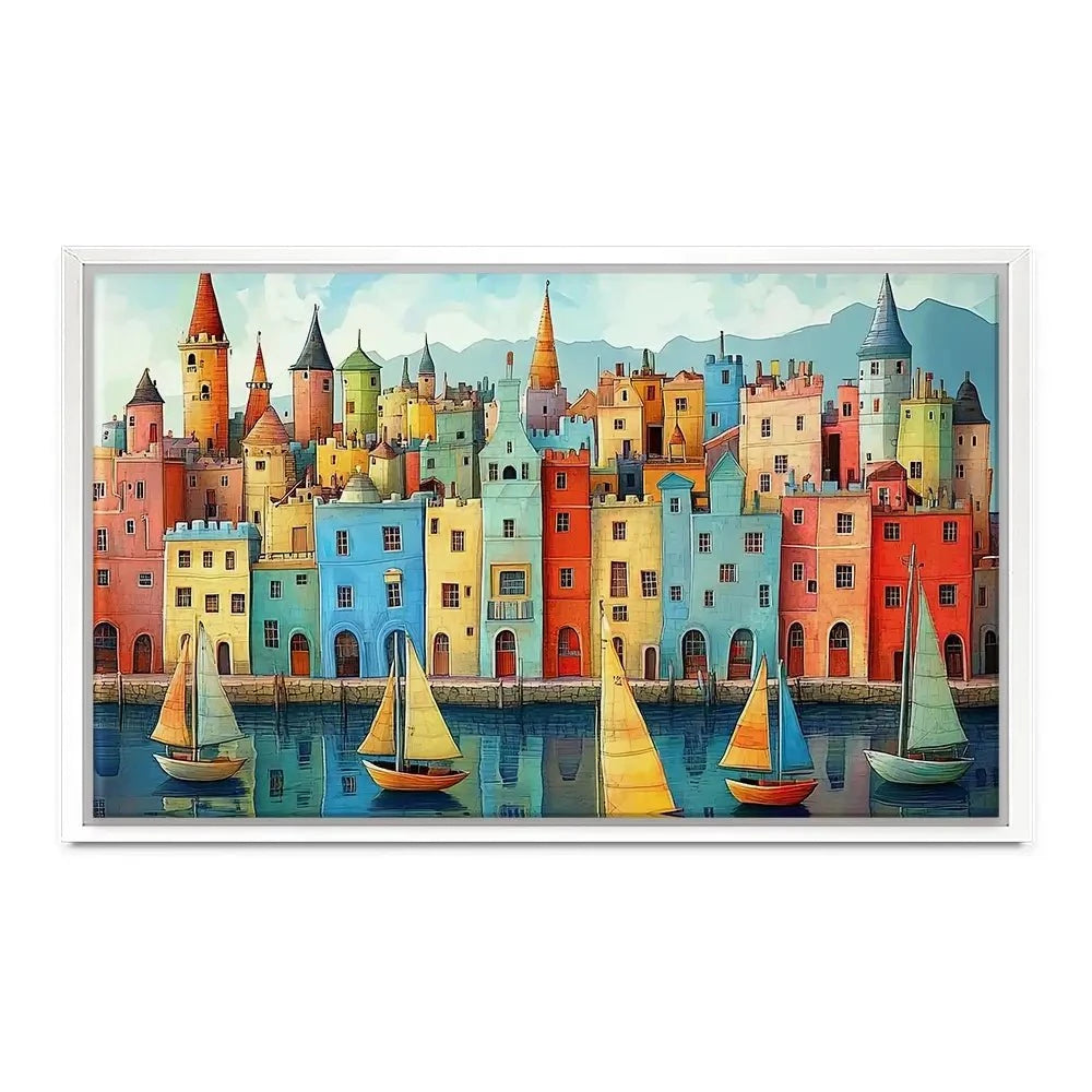 Whimsical Metropolis Canvas Print Whimsical Metropolis Canvas Print wall art product David Alexander Elder