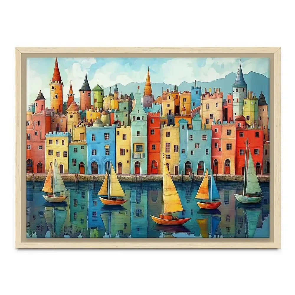 Whimsical Metropolis Canvas Print Whimsical Metropolis Canvas Print wall art product David Alexander Elder