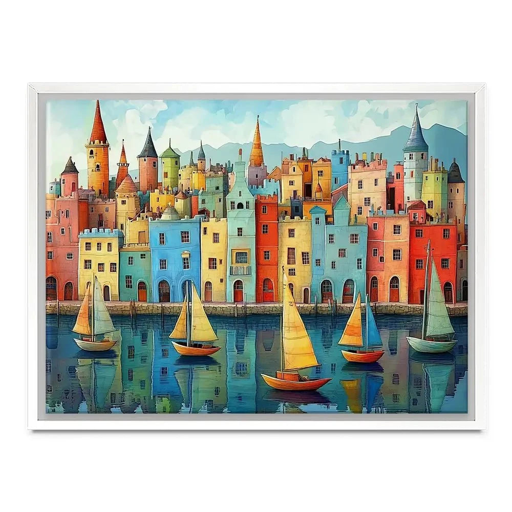 Whimsical Metropolis Canvas Print Whimsical Metropolis Canvas Print wall art product David Alexander Elder