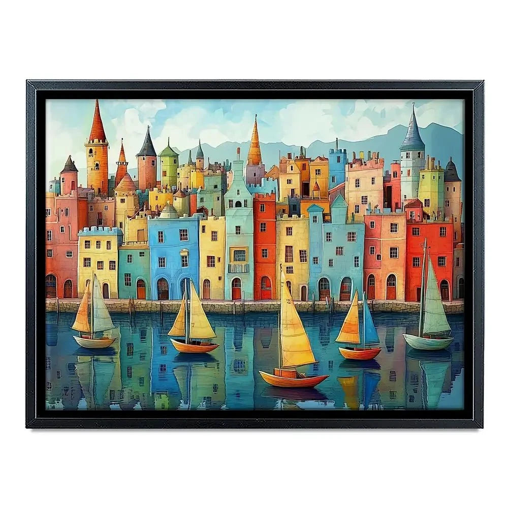 Whimsical Metropolis Canvas Print Whimsical Metropolis Canvas Print wall art product David Alexander Elder