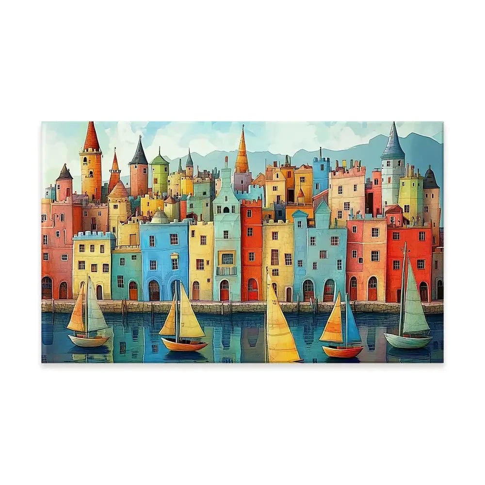 Whimsical Metropolis Canvas Print Whimsical Metropolis Canvas Print wall art product David Alexander Elder