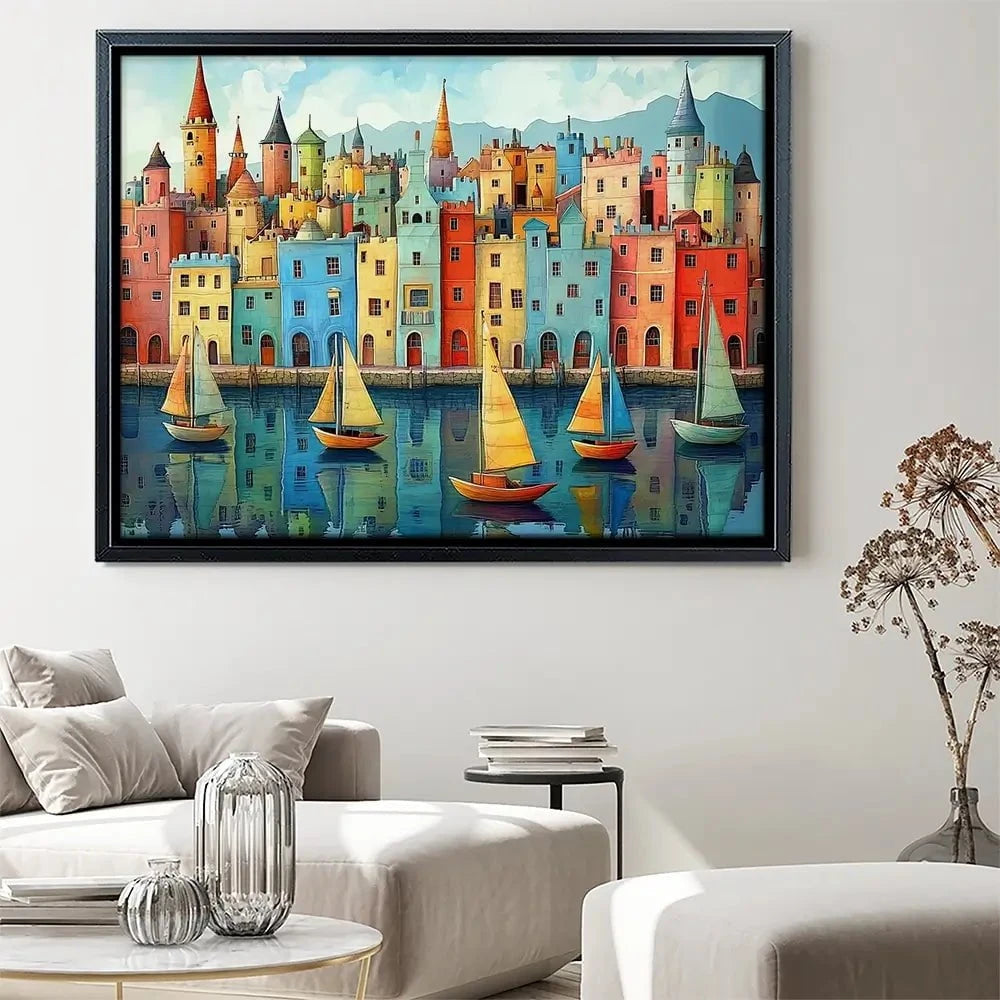 Whimsical Metropolis Canvas Print Whimsical Metropolis Canvas Print wall art product David Alexander Elder
