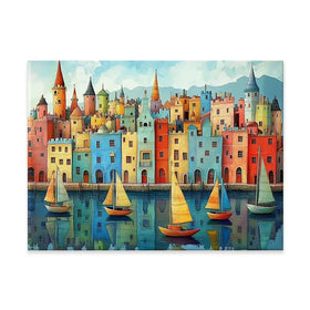 Whimsical Metropolis Canvas Print Whimsical Metropolis Canvas Print wall art product David Alexander Elder