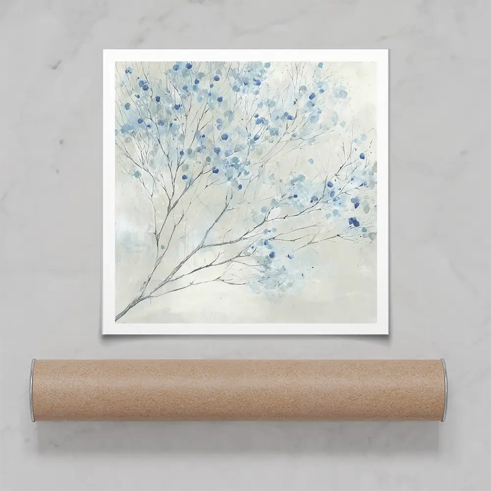 Whispered Branch Bloom Square Art Print Whispered Branch Bloom Square Art Print wall art product Chromatic Storm Studio