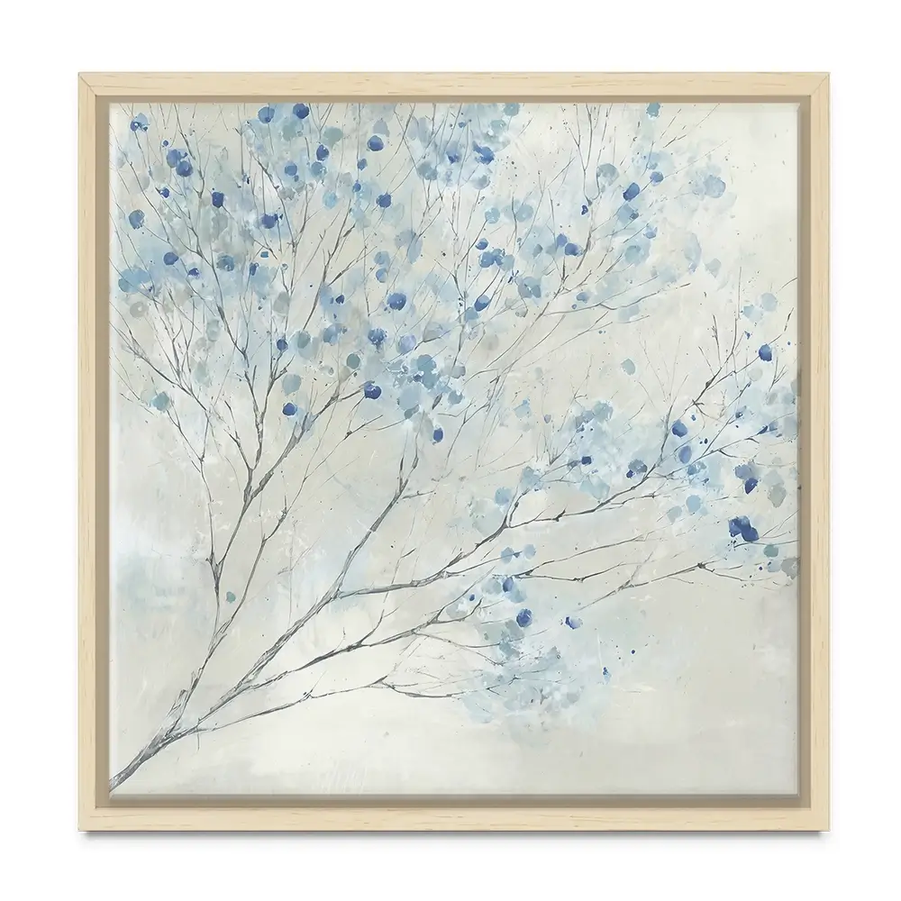 Whispered Branch Bloom Square Canvas Print Whispered Branch Bloom Square Canvas Print wall art product Chromatic Storm Studio
