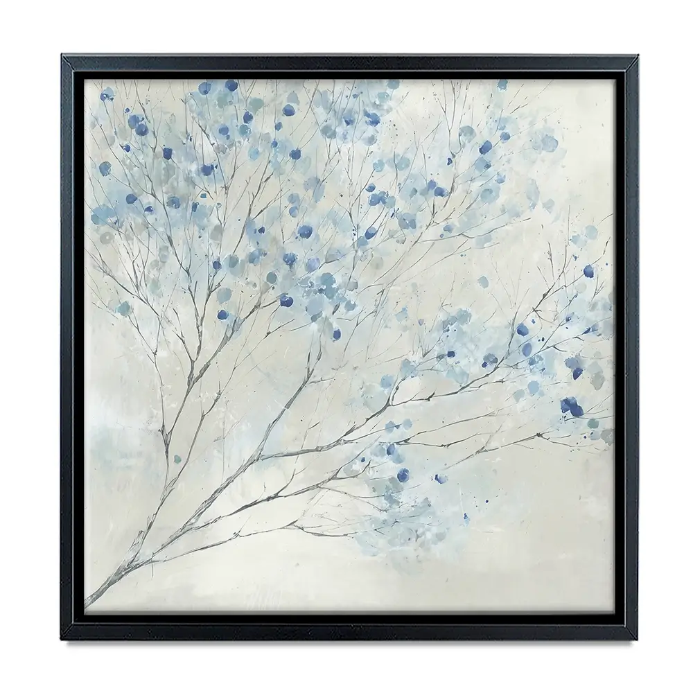 Whispered Branch Bloom Square Canvas Print Whispered Branch Bloom Square Canvas Print wall art product Chromatic Storm Studio
