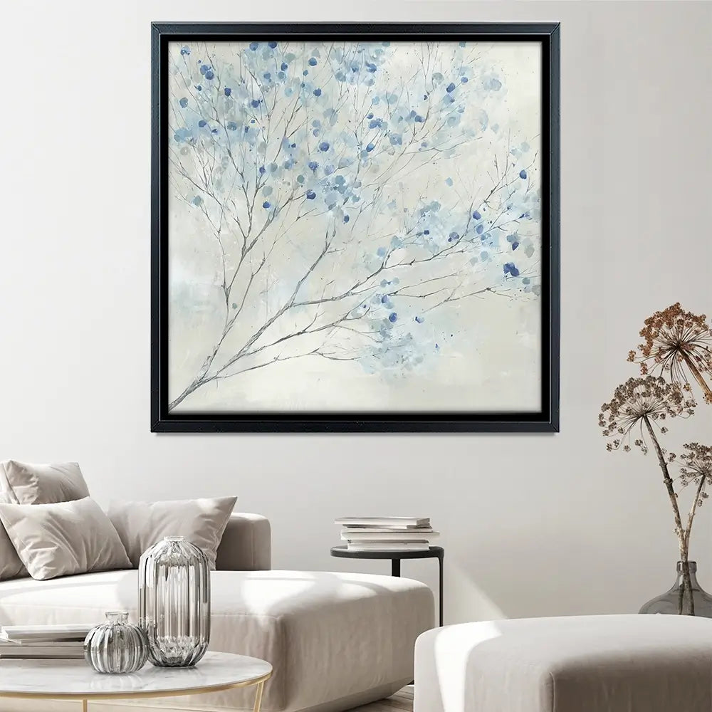 Whispered Branch Bloom Square Canvas Print Whispered Branch Bloom Square Canvas Print wall art product Chromatic Storm Studio