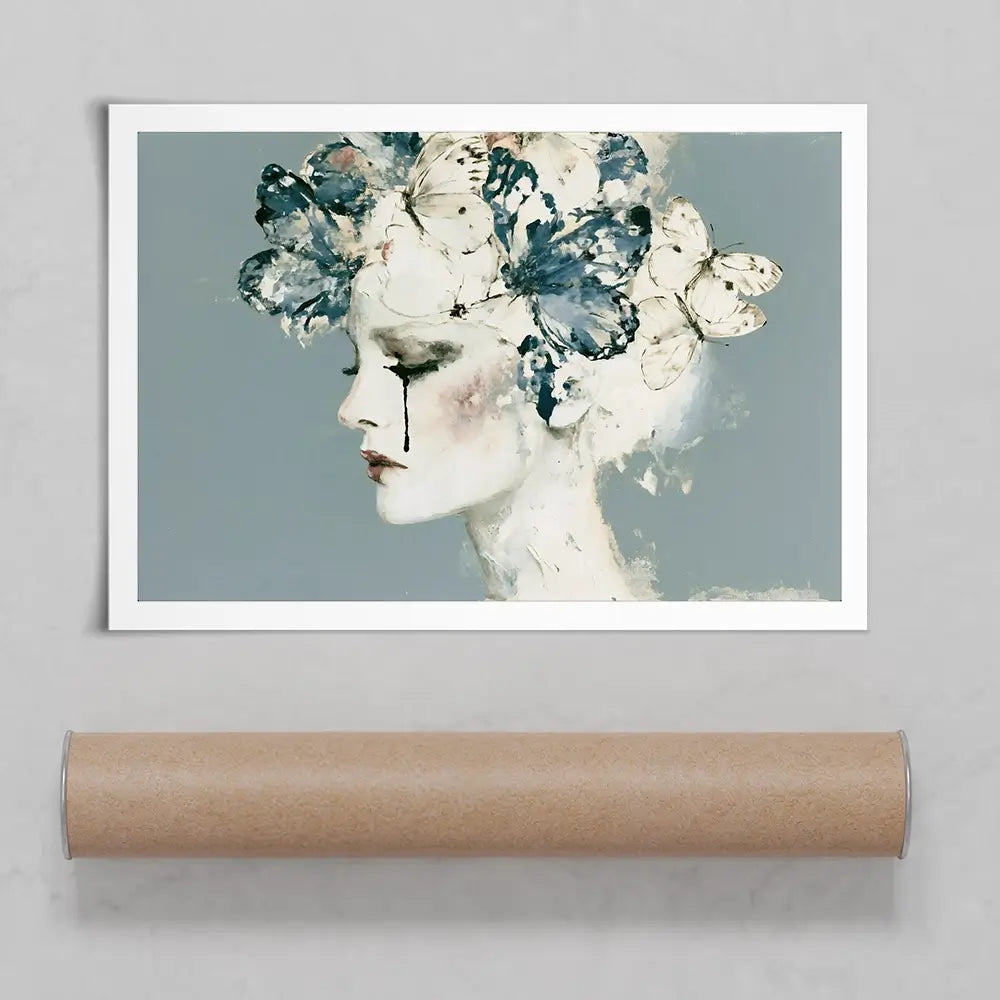 Whispered Butterfly Reverie Art Print Whispered Butterfly Reverie Art Print wall art product Chromatic Storm Studio
