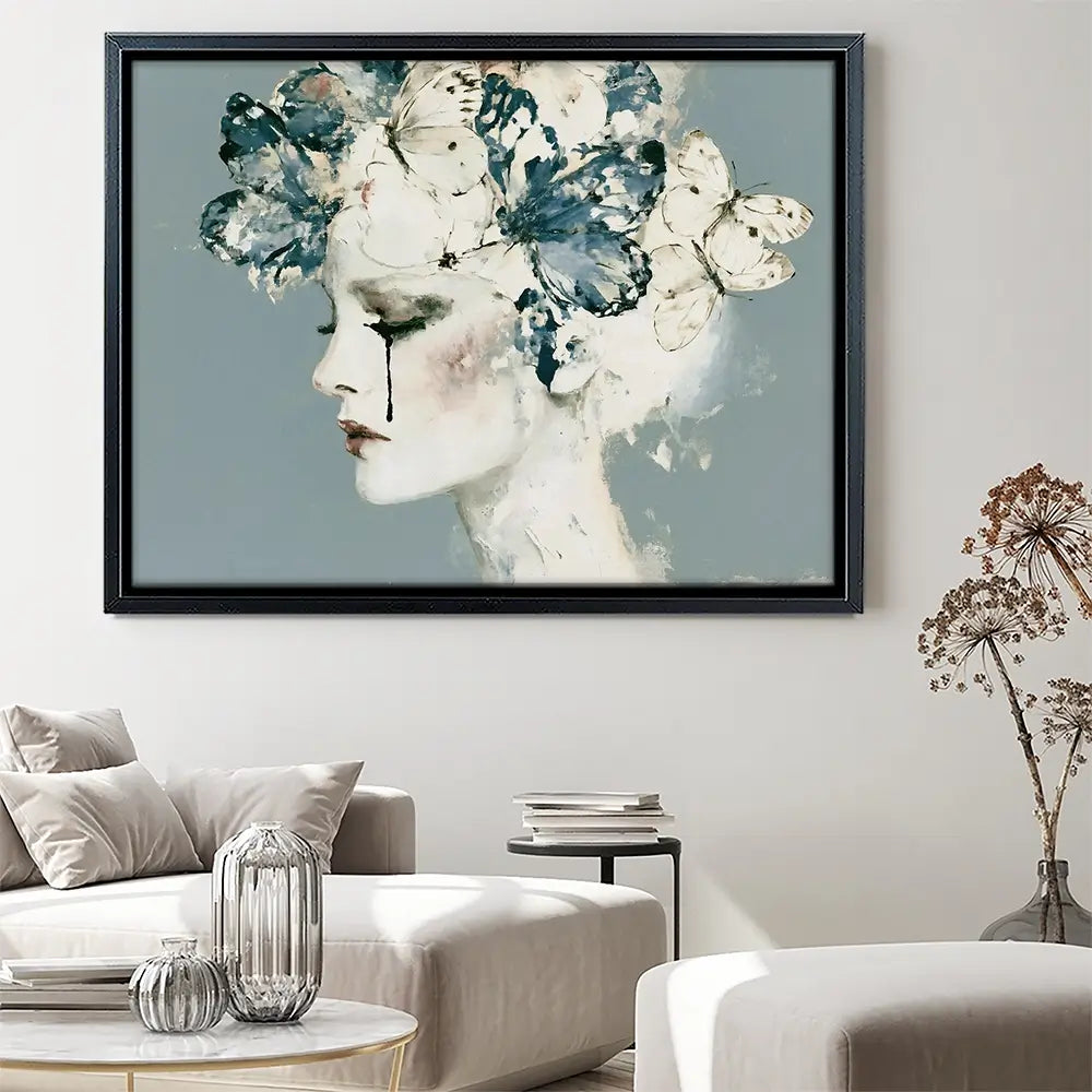 Whispered Butterfly Reverie Canvas Print Whispered Butterfly Reverie Canvas Print wall art product Chromatic Storm Studio