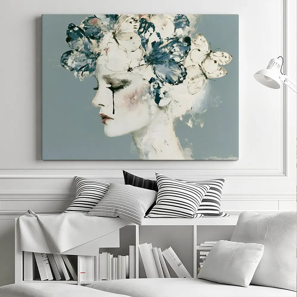 Whispered Butterfly Reverie Canvas Print Whispered Butterfly Reverie Canvas Print wall art product Chromatic Storm Studio