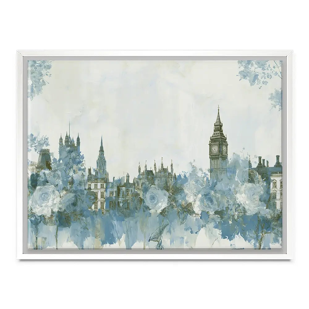 Whispered City Skyline Sketch Canvas Print Whispered City Skyline Sketch Canvas Print wall art product Chromatic Storm Studio
