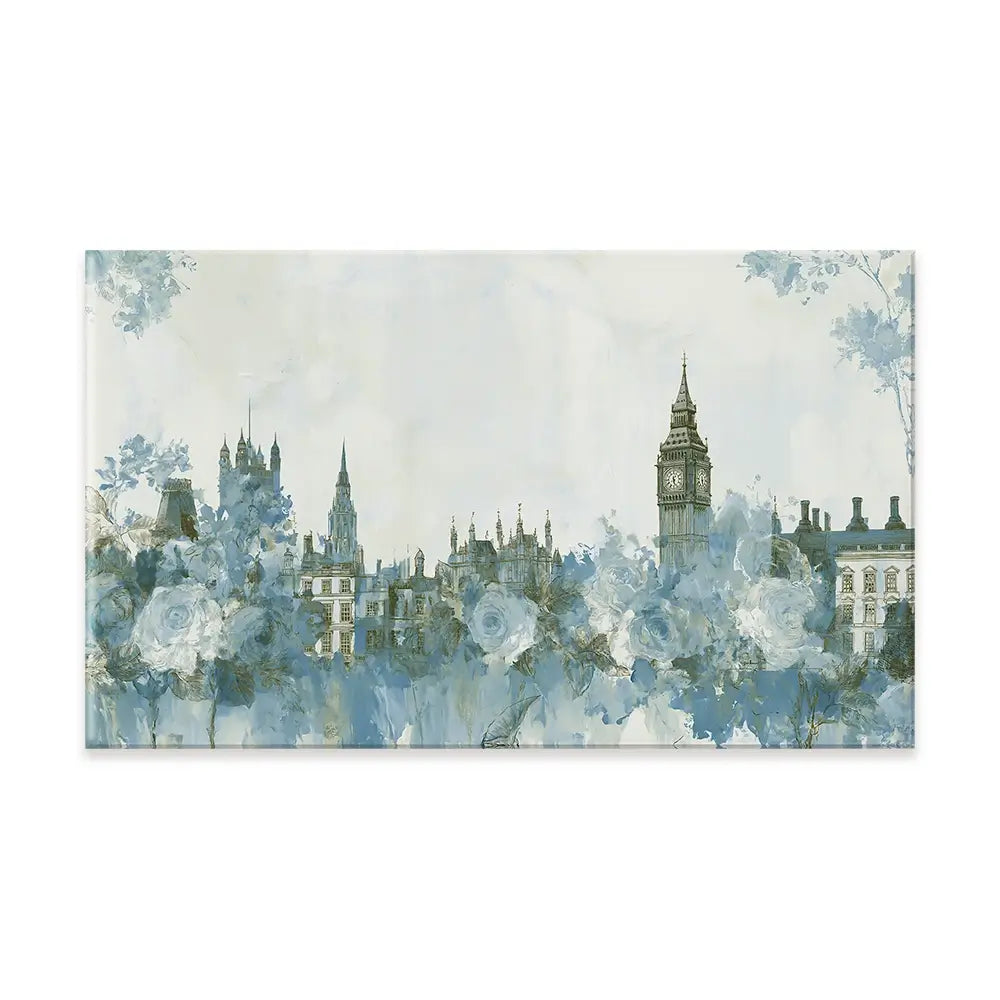 Whispered City Skyline Sketch Canvas Print Whispered City Skyline Sketch Canvas Print wall art product Chromatic Storm Studio