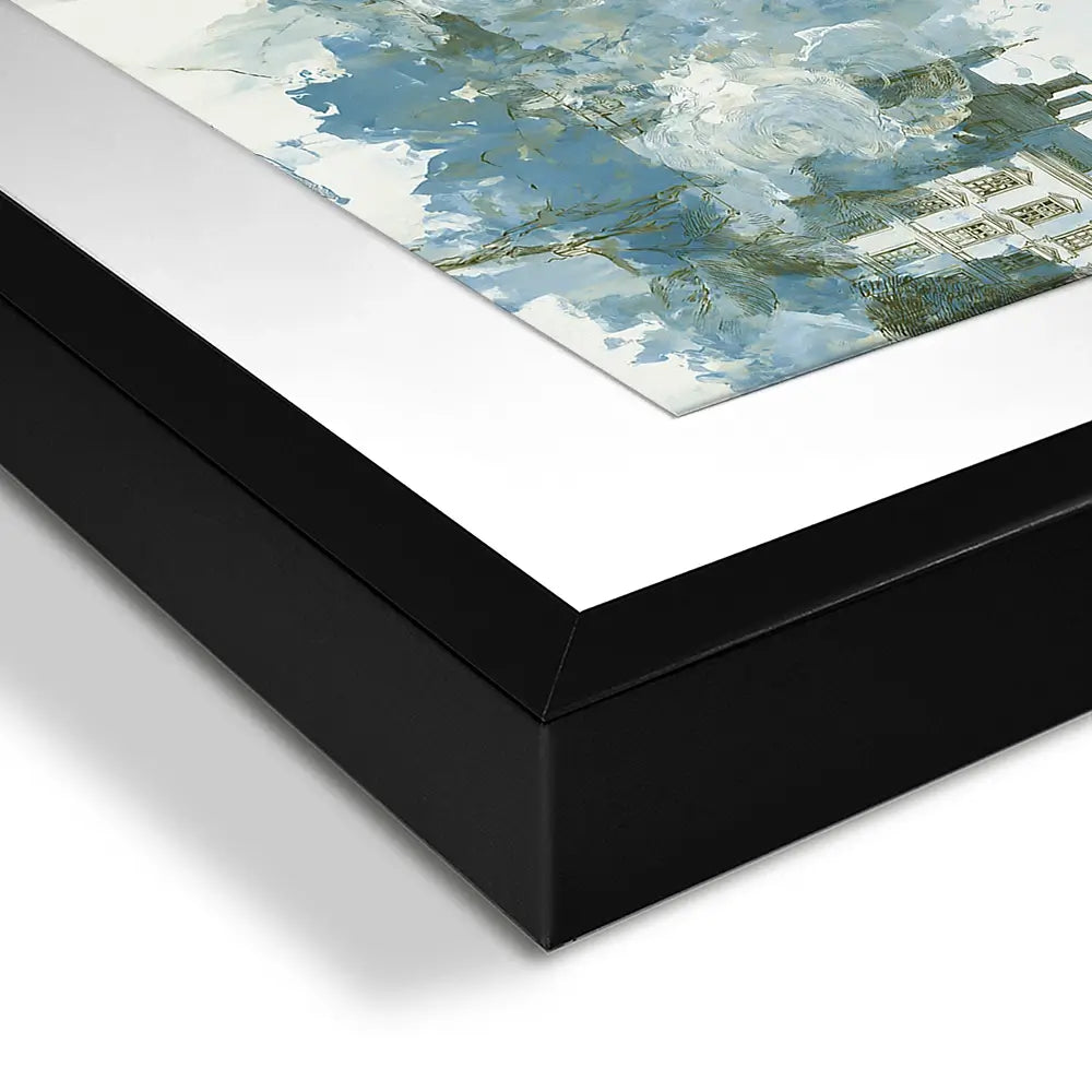 Whispered City Skyline Sketch Framed Art Print Whispered City Skyline Sketch Framed Art Print wall art product Chromatic Storm Studio