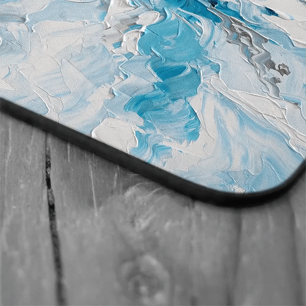 Whispering Blue Coaster Set Whispering Blue Coaster Set wall art product Olga Tkachyk